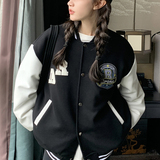 冬装90白鸭绒复古棒球服装羽绒服女韩版立领学院风P265K389，女装羽绒服，2C311