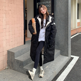 【新款】冬装中长款重工羽绒棉撞色棉服P210K298，女装棉衣/棉服，2C311