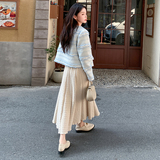 2025秋冬新款小香风外套高级感浅蓝色短款上衣P135L198，女装短外套，2C311