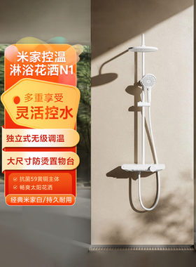 小米米家控温淋浴花洒N1抗菌黄铜