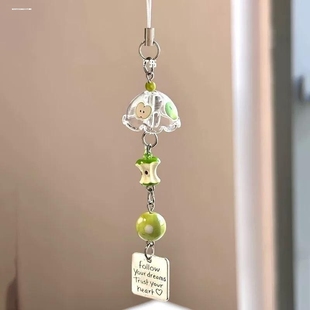 【风铃果核】ccd挂绳手作串珠自制闺蜜情侣ins手机链咕本挂件链