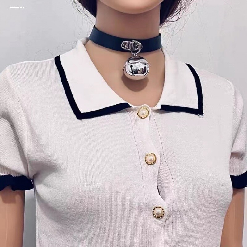 大铃铛项圈女颈链配饰女仆脖子choker粗项链圣诞节颈链颈环