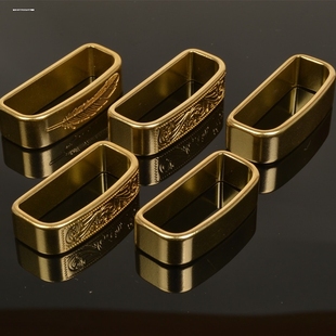 实心黄铜皮带环不锈钢皮带圈腰带配件皮带固定环介子4.0cm