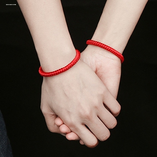 兔年本命年红绳手链红手绳属兔编织绳手环兔躲春红手绳女男