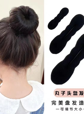 202021年新款长发盘发器懒人丸子头神器女花苞发饰挽发头饰
