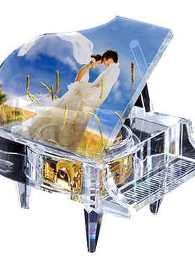 钢琴摆件结婚纪念礼物金婚礼品家居工艺品摆设送朋友情人节