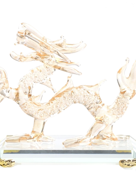 玻璃12十二生肖摆件鼠牛虎兔龙蛇马羊猴鸡狗猪家居工艺品摆设