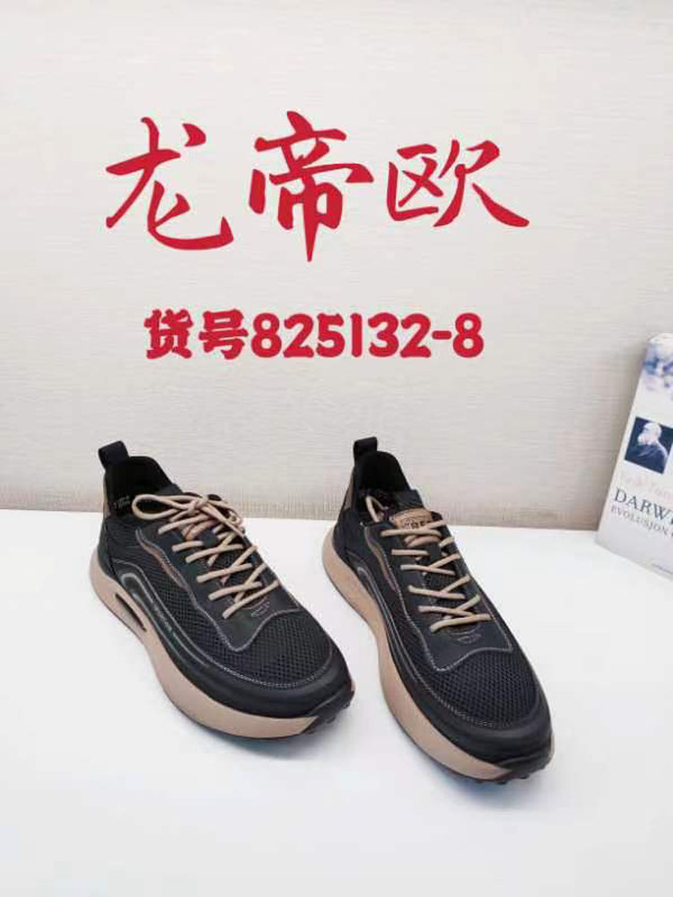 龙帝欧正品男鞋2024春季新款时尚休闲网面鞋男生舒适825132-8