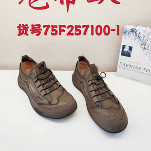 龙帝欧正品男鞋2024春季新款时尚休闲鞋男士皮鞋舒适75f257100-1
