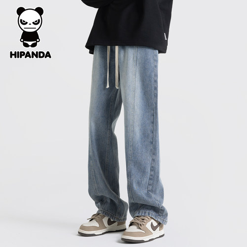 HiPanda春夏季美式牛仔裤男士