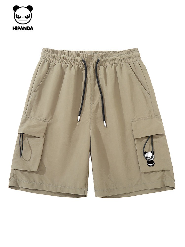 HIPANDA HELLO PANDA TIDE MENS CROPPED PANTS SILICONE PRINTING PROCESS COOL AND COMFORTABLE 2024 SUMMER NEW SHORTS