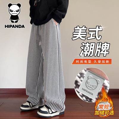 Hipanda秋冬季美式休闲裤男士