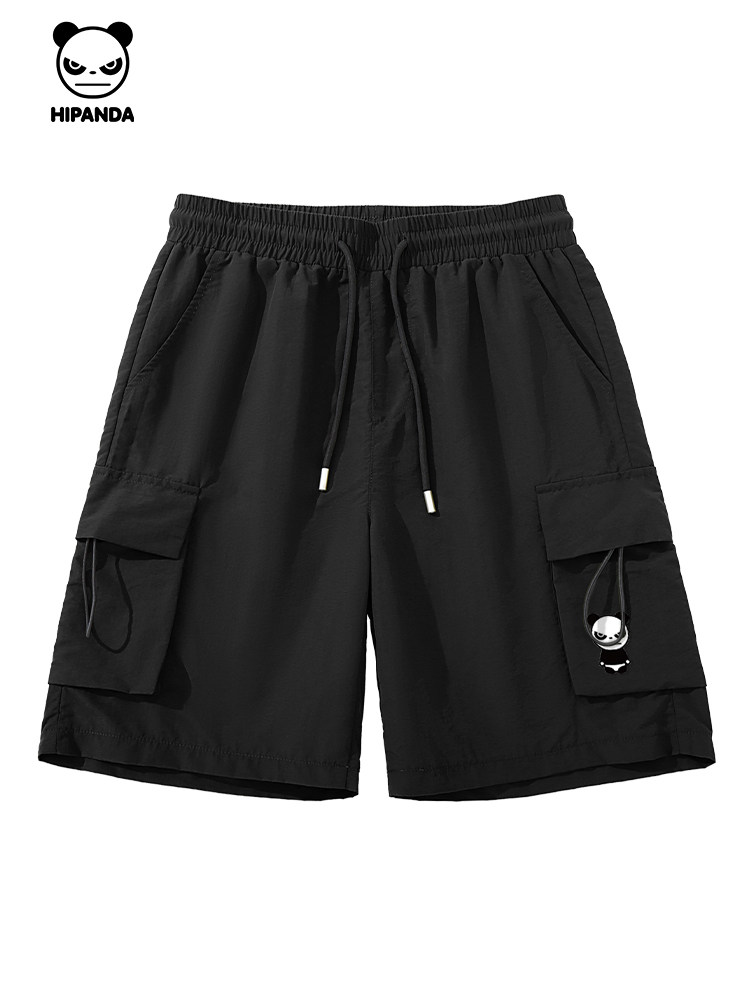 HIPANDA HELLO PANDA TIDE MENS CROPPED PANTS SILICONE PRINTING PROCESS COOL AND COMFORTABLE 2024 SUMMER NEW SHORTS