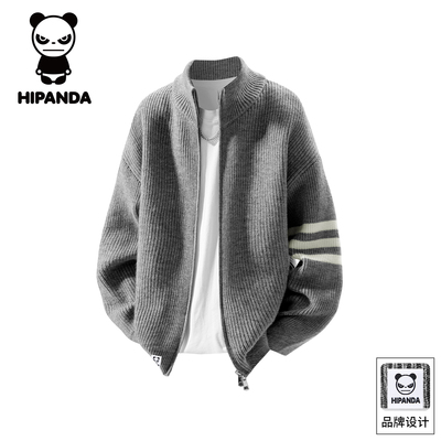 HiPanda秋冬季开衫毛衣男士