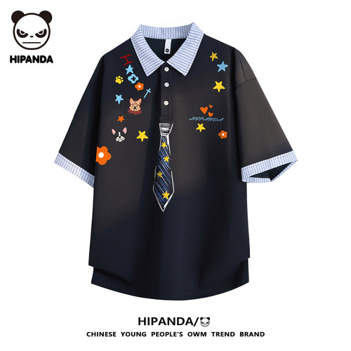 HiPanda夏季薄款Polo衫短袖男士
