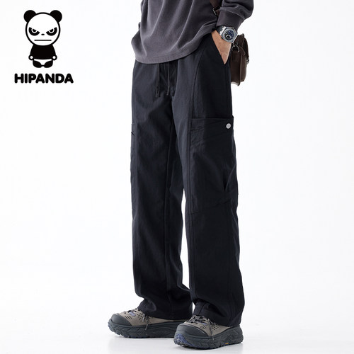 HiPanda夏季美式工装长裤男冰丝