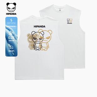 马甲 新款 Hipanda你好熊猫街头时尚 廓形凉感背心男女百搭2025夏季