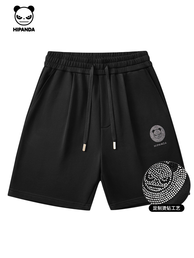 HIPANDA HELLO PANDA SIMPLE HOT DIAMOND CRAFT TRENDY BRAND SHORTS 2024 SUMMER NEW MENS LOOSE PANTS