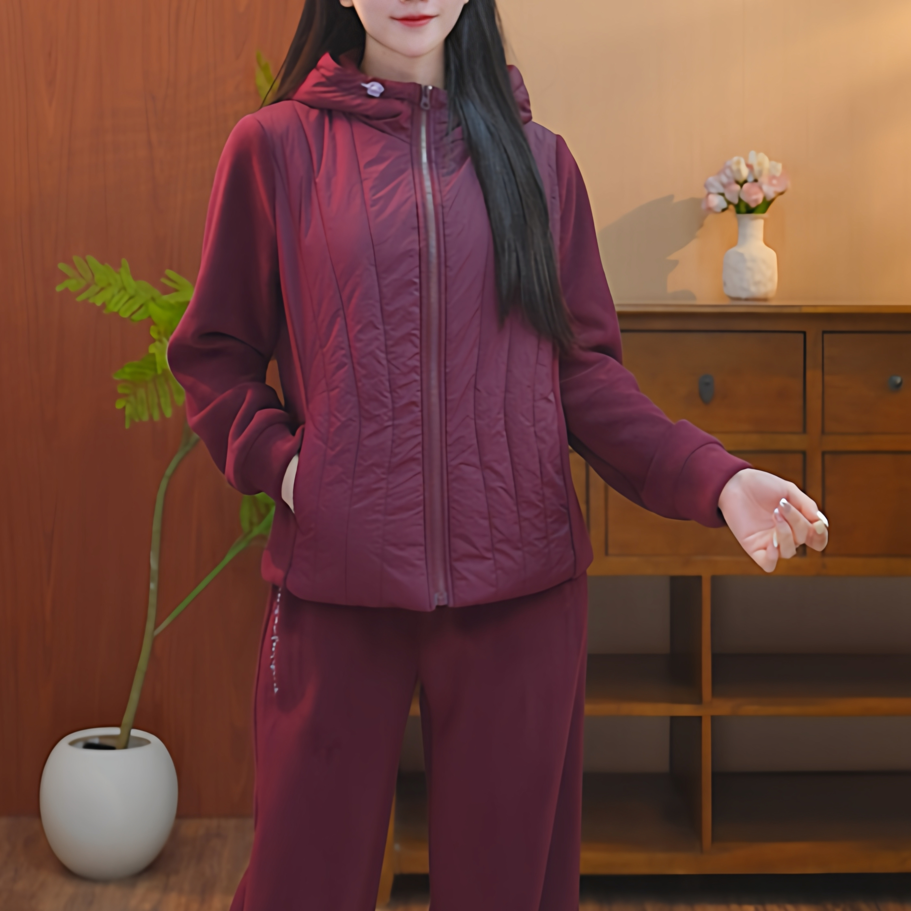 香港UGKG 中年妈妈棉服2025新款冬季宽松中老年女装73254LD168