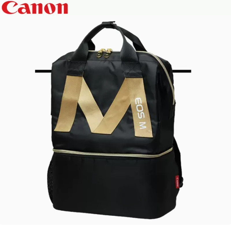 佳能原装微单相机包 M5M6 M100 R10200D时尚便携摄影包单反双背肩