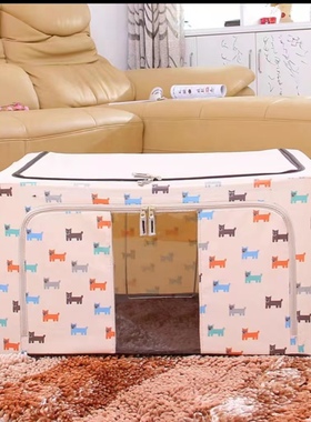 120l150升折叠牛津布收纳箱特大号超大容量布艺100衣物被子整理