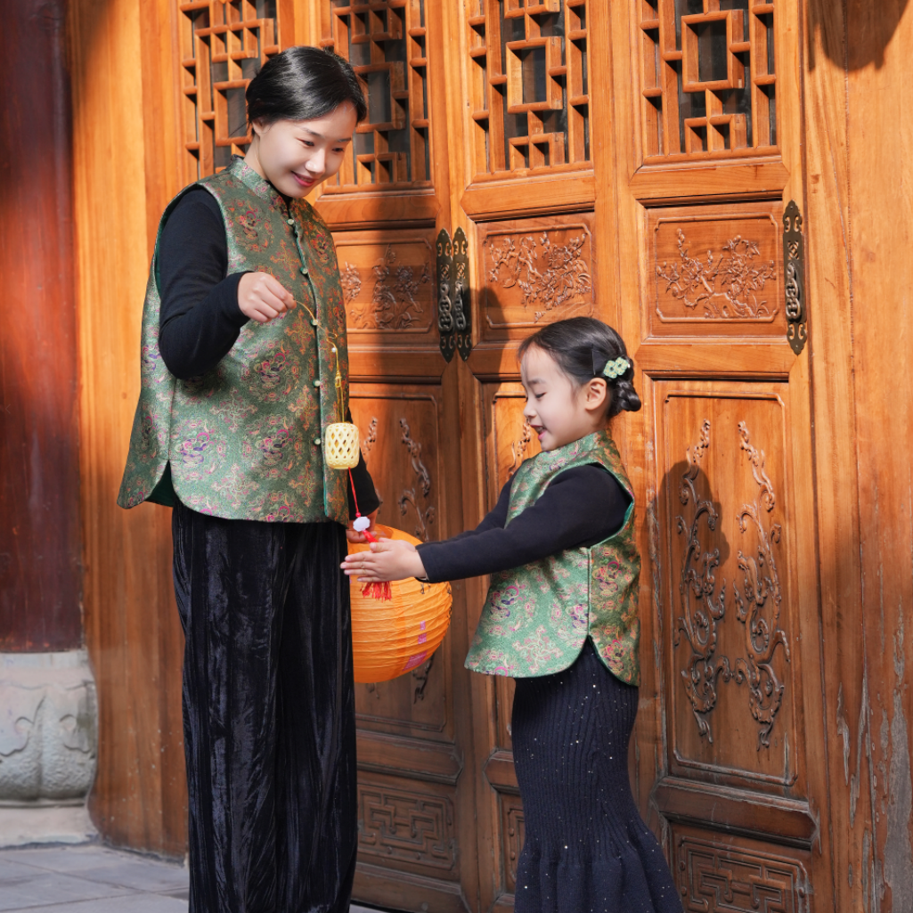 新春快乐新款保暖马甲儿童唐装新中式背心亲子装兄妹装拜年服,童装/婴儿装/亲子装,唐装,淘宝优惠券,粉丝福利购,淘宝优惠卷