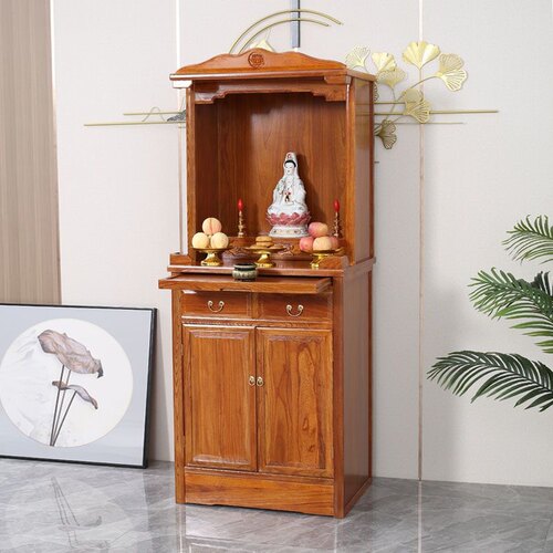 实木新中式简约款佛龛立柜神龛家用佛桌神台柜观音菩萨佛台佛柜