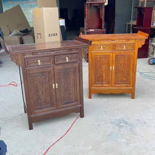 老榆木贡品桌佛台供桌实木菩萨佛桌财神佛堂神台供佛柜供奉桌案几