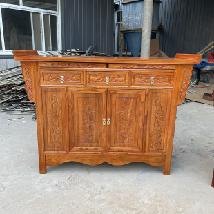 老榆木贡桌佛台供桌实木香案佛桌财神佛堂神台供佛柜供奉桌子案几