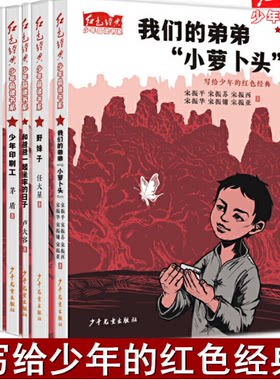 【现货包邮】红色经典少年品读书系套装共5册和爸爸一起坐牢的日子+ 野妹子+小砍刀传奇+少年印刷工+我们的弟弟小萝卜头 茅盾等著