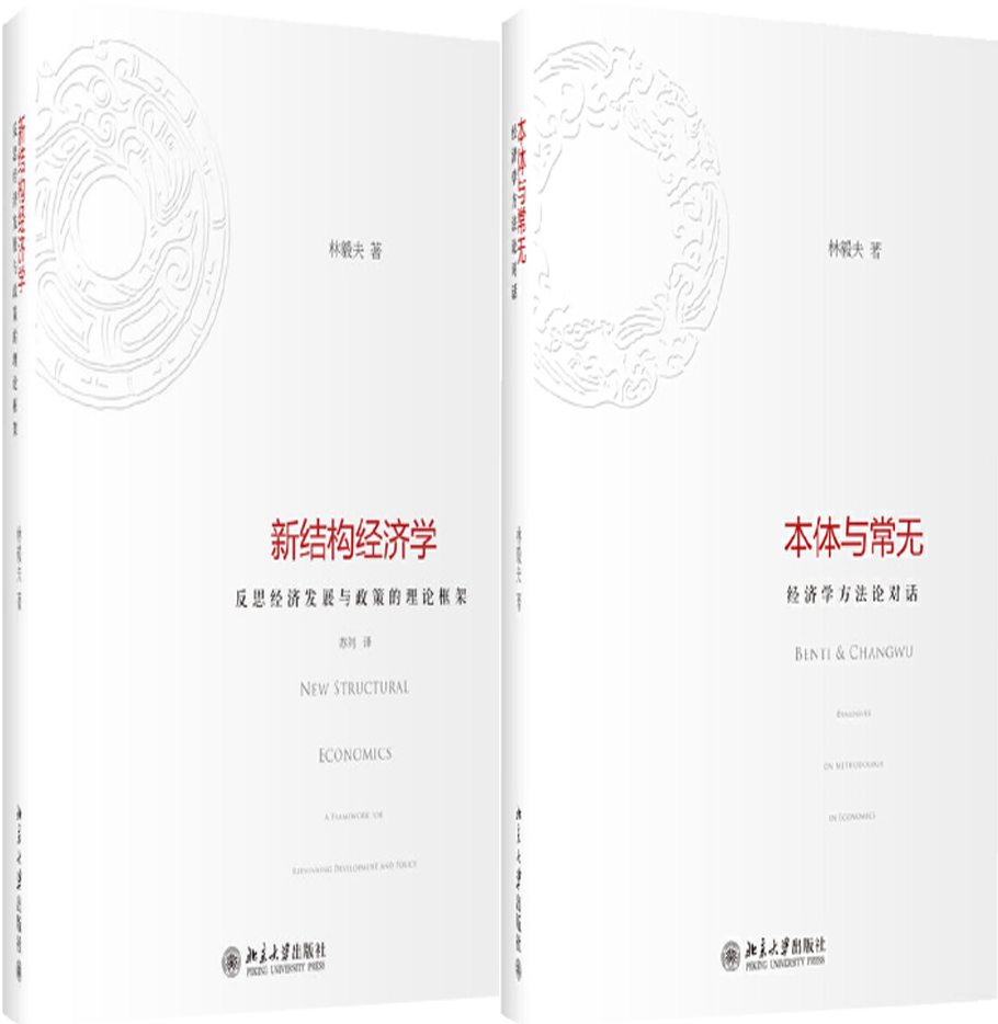 【正版包邮】林毅夫作品2册：本体与常无：经济学方法论对话+新结构经济学：反思经济发展与政策的理论框架