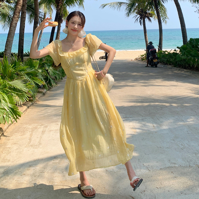现货 夏款首发 法式温柔度假仙女风连衣裙 2C122-118-P120-K180