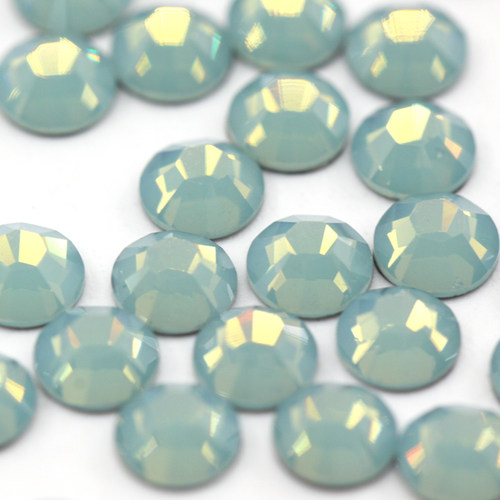 施华洛水晶2078HF绿蛋白色圆烫钻