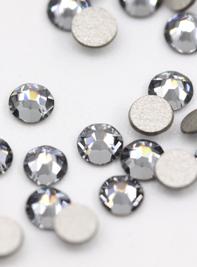 施华洛水晶华子2058/2088银色夜影001SINI平底圆钻DIY美甲饰品