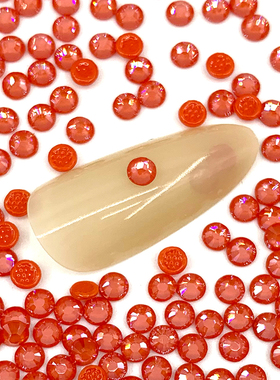 施华洛水晶2038/2078橙色001L159I圆形烫钻高定服装钻DIY美甲