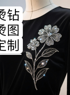 烫图烫钻定制DIY服装T恤奥钻施华洛钻华子钻贴钻设计成品演出服