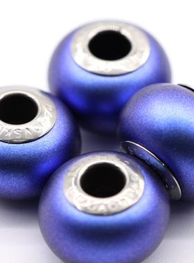 奥地利施华洛水晶5890-949幻彩深蓝色珍珠手串路路通转运珠吊坠