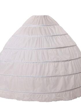 6HoopBridalDressGownSlip