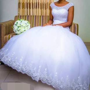 Bridal Gown Dress Wedding 奢华显约闪亮梦幻星空拖尾新娘婚纱