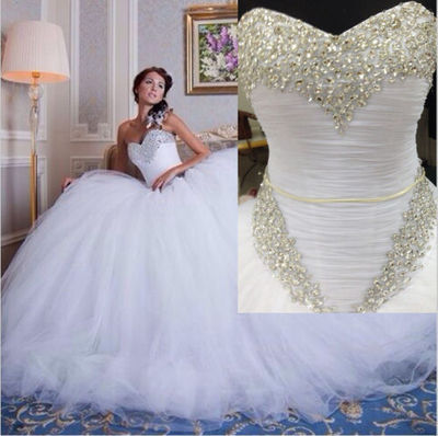 奢华心型领缝珠蓬蓬新娘婚纱 Sweetheart Ballgown Wedding Dress