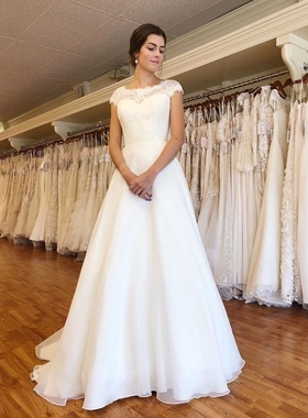 新款蕾丝新娘婚纱 Bridal Dress Full Length 2019 Wedding Gown