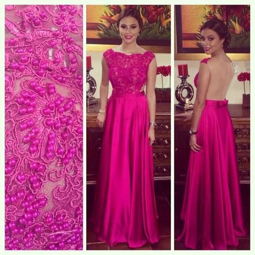 夏季红色长款修身名媛镶钻晚礼服