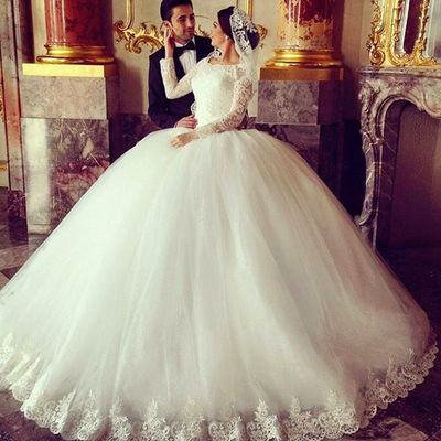 新娘拖尾公主风梦幻婚纱礼服