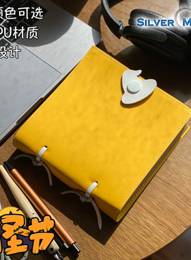 SilverMoon银月2025万圣节彩色笔记本可爱少女心日志日记绘画学生读书活页简约随身空白手帐本女生日记本