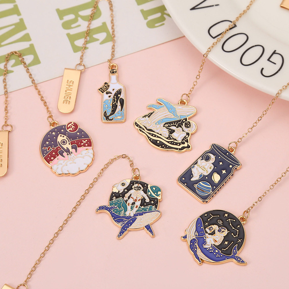 新款书签流浪地球金属合金书签简约创意书夹阅读书签学生小礼物