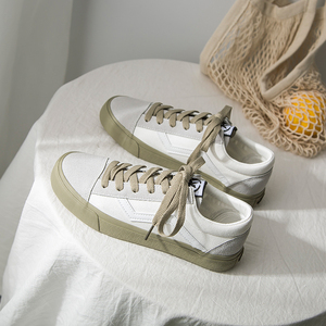 鮀品豆沙绿板鞋