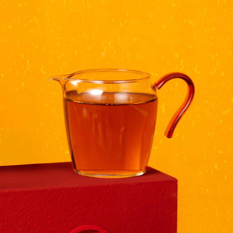 哲品 高硼硅玻璃公道杯带把手250ml分茶杯  茶具配件 无盒包装图片