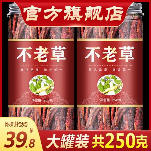 回春草野生不老草250克草苁蓉泡酒料煲汤料列当泡茶长白山不老草