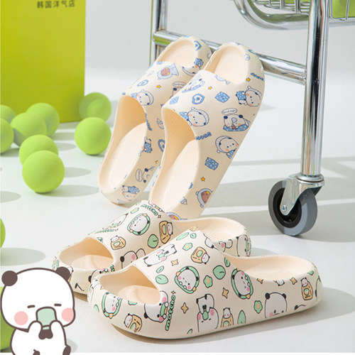小熊猫一二踩屎感凉拖鞋一字拖