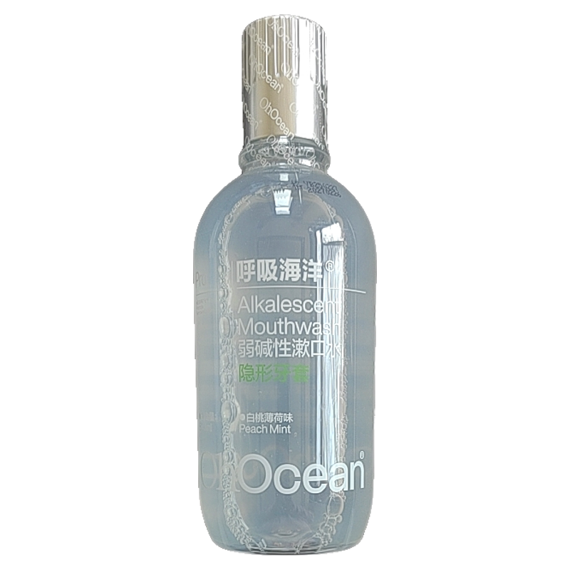【到27年2月】呼吸海洋弱碱性漱口水白桃薄荷味【500ml】